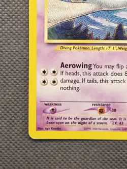 2001 Pokemon Neo Revelation Lugia 20/64 Rare TCG Vintage WoTC - Image 5