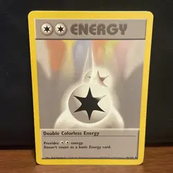 VTG Pokemon TCG Double Colorless Energy 96/102 Base Set Non-Holo 1999 WOTC - Image 1