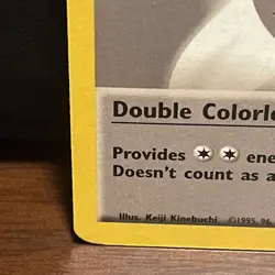 VTG Pokemon TCG Double Colorless Energy 96/102 Base Set Non-Holo 1999 WOTC - Image 5