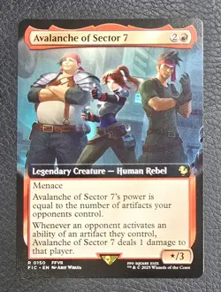 Avalanche of Sector 7 (Extended Art) Commander: Final Fantasy MTG (Regular) NM - Image 1