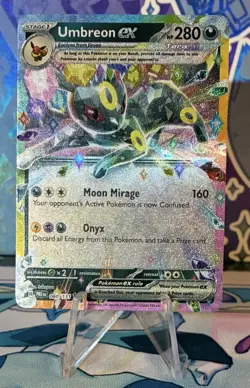 Pokemon Umbreon EX TCG Prismatic Evolutions Double Rare Holo Card 060/131 - Image 1