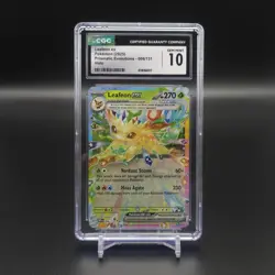Pokemon Prismatic Evolutions Leafeon ex 006/131 Holo Double Rare CGC GEM MINT 10 - Image 1