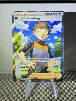 Brock's Scouting 179/159 Full Art Holo Pokemon Journey Together English NM #8 - Image 1
