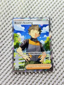 Brock's Scouting 179/159 Full Art Holo Pokemon Journey Together English NM #8 - Image 3