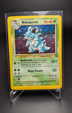 Pokemon TCG - Nidoqueen Jungle 7/64 Holo Rare Unlimited 1999 - Heavily Played HP - Image 1