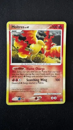 Moltres LV.47 Majestic Dawn Holo Rare Pokemon TCG 10/100 MP Single! MP - Image 1