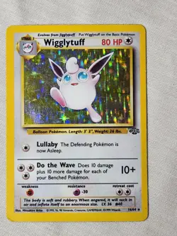 Played (MP) Wigglytuff -Holo #16 Jungle Pokemon TCG - Image 1