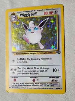 Played (MP) Wigglytuff -Holo #16 Jungle Pokemon TCG - Image 3