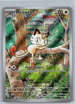Pokemon TCG Meowth - Illustration Rare Phantasmal Flames 106/094 - Image 1