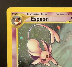Pokemon Espeon Neo Discovery 1/75 Holo Rare 1st Edition English - Image 3