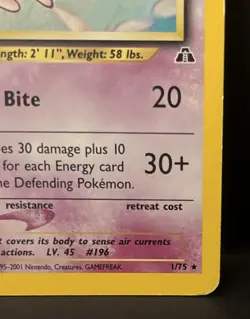 Pokemon Espeon Neo Discovery 1/75 Holo Rare 1st Edition English - Image 5