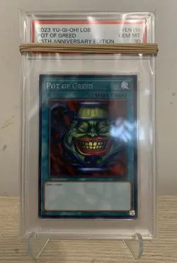 Yu-gi-oh! - Pot Of Greed - Legend Of Blue Eyes White Dragon - PSA 10 - Image 1