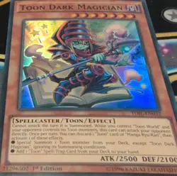 Yu-Gi-Oh! Toon Dark Magician TDIL-EN032 The Dark Illusion 1st Ed Super Rare NM - Image 1