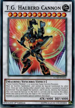 Yugioh T.G. Halberd Cannon LC5D-EN216 1st Edition Super Rare NM - Image 1
