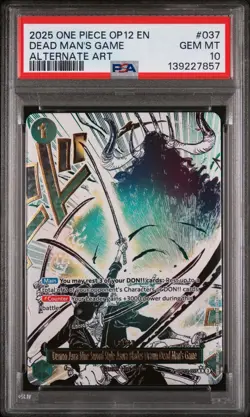 2025 One Piece Op12 En Dead Mans Game Alternate Art - Image 1