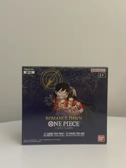 2022 One Piece Romance Dawn Booster Box OP-01 1st Wave English Blue Bottom - Image 3