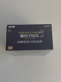 2022 One Piece Romance Dawn Booster Box OP-01 1st Wave English Blue Bottom - Image 4