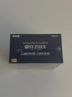 2022 One Piece Romance Dawn Booster Box OP-01 1st Wave English Blue Bottom - Image 5