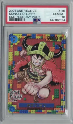 One Piece Day 2025 Monkey D. Luffy Promo Chinese #110 PSA 10 - Image 1