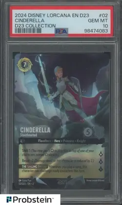 2024 Disney Lorcana En D23 Collection #02 Cinderella PSA 10 GEM MINT - Image 1