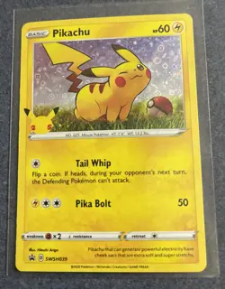 Pikachu New 2021 General Mills 25th Anniversary Stamped Holo Promo Pokemon Card - Image 1
