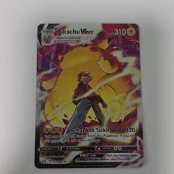 Pokemon Pikachu VMAX Promo Card SWSH062 Holo 310 HP 120+ Attack English TCG - Image 1