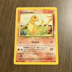 Pokemon Charmander Legendary Collection 70/110 Common 50 HP Basic Regular Card - Image 1