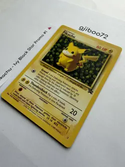 Pokemon IVY Pikachu Black Star 1 - League Promo Exclusive WotC - 1999 Card NM NP - Image 3