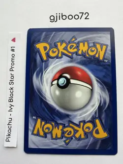 Pokemon IVY Pikachu Black Star 1 - League Promo Exclusive WotC - 1999 Card NM NP - Image 4