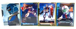 GUNDAM Card Game Beta Trial Event EXBase EXBP-001 + 3 Cards BANDAI JAPAN - Image 1