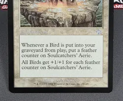 MTG Soulcatchers' Aerie- DAMAGED -Judgment Magic the Gathering Card #025 - Image 4