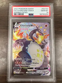 CHARIZARD ~ 2021 Pokemon PSA 10 Card #SV107/SV122 Shining Fates VMAX Full Art - Image 1