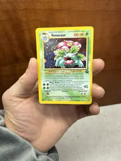 Pokemon TCG Venusaur Holo Card 13 WOTC Promo Black Star Vintage - Image 1