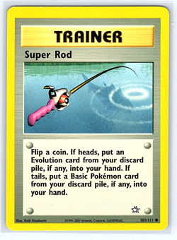 Super Rod 103/111 Neo Genesis NM or LP Pokemon Card - Image 1