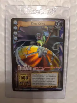 Bandai One Piece CCG Card Don Krieg Silver Rare Silver Letters The Quest Begins - Image 1