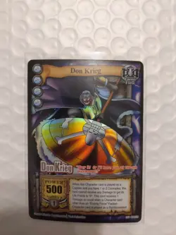 Bandai One Piece CCG Card Don Krieg Silver Rare Silver Letters The Quest Begins - Image 2