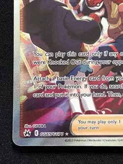 Raihan GG65/GG70 Crown Zenith Galarian Gallery NM Full Art Pokemon Card - Image 2