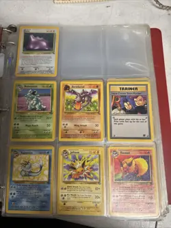 Vintage Pokemon Card Lot 240+ WOTC 1999Base Fossil Jungle Rocket Gym Binder - Image 2