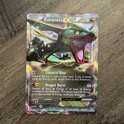 Rayquaza EX 85/124 Ultra Rare Dragons Exalted Pokemon Card - Image 1