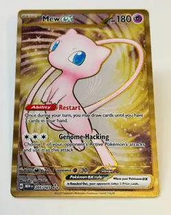 Pokemon TCG Mew EX Metal Gold NM 205/165 Scarlet & Violet 151 Promo Card 🔥 - Image 1