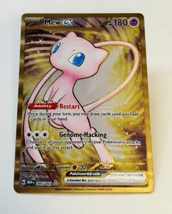 Pokemon TCG Mew EX Metal Gold NM 205/165 Scarlet & Violet 151 Promo Card 🔥 - Image 2