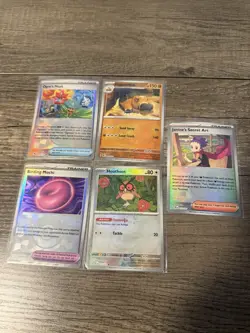 Pokemon TCG - Prismatic Evolutions - Pokeball Reverse Holo 5 Card Lot - NM - Image 1