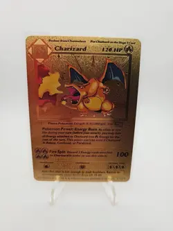 Charizard HP120 Pokemon Gold Fan Art Card Mint Condition - Image 1