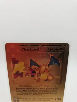 Charizard HP120 Pokemon Gold Fan Art Card Mint Condition - Image 2