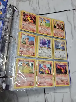 200 Pokemon Vintage Cards In Sleeves Binder 1995 Charmander Snorlax - Image 1