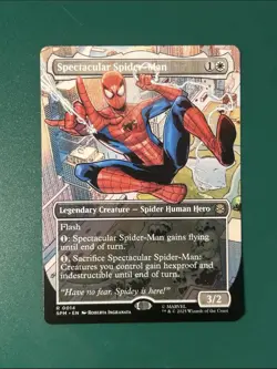 MTG Spectacular Spider-Man R 0014 (Borderless) Marvel's Spider-Man Rare NM - Image 1