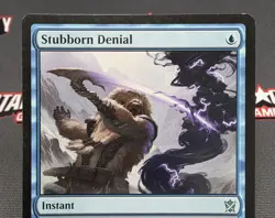 MTG Stubborn Denial- STAMPED -Khans of Tarkir Magic the Gathering Card #056 - Image 3