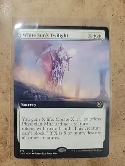 1 x White Sun's Twilight l - Extended Art - Phyrexia: All Will Be One - NM- - Image 1
