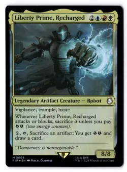 Liberty Prime Recharged NM* FOIL Universes Beyond: Transformers 0005 -UnltdCards - Image 1