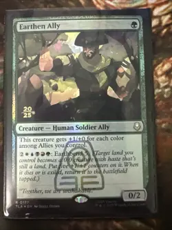 Earthen Ally [Prerelease] R 0177, NM Foil Promo, MTG Avatar: The Last Airbender - Image 1